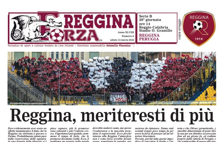 Disponibile per il download il nuovo numero di Forza Reggina