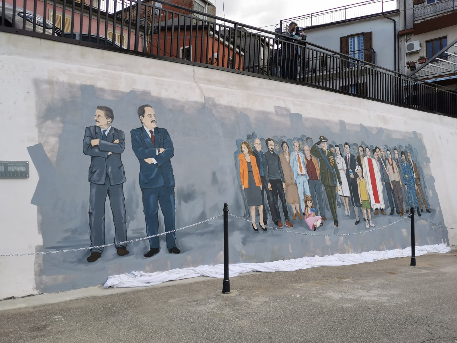 Giffone: scoperto il murale della legalità, nel ricordo delle vittime innocenti di mafia