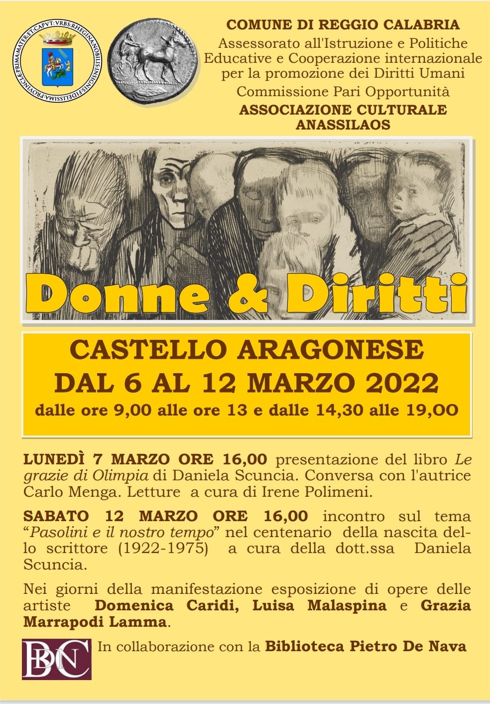 Reggio Calabria – “Donne e Diritti – oltre l’indignazione”, riflessione e impegno sociale al Castello Aragonese