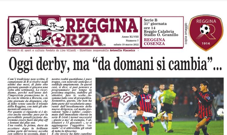 Disponibile per il download il nuovo numero di Forza Reggina