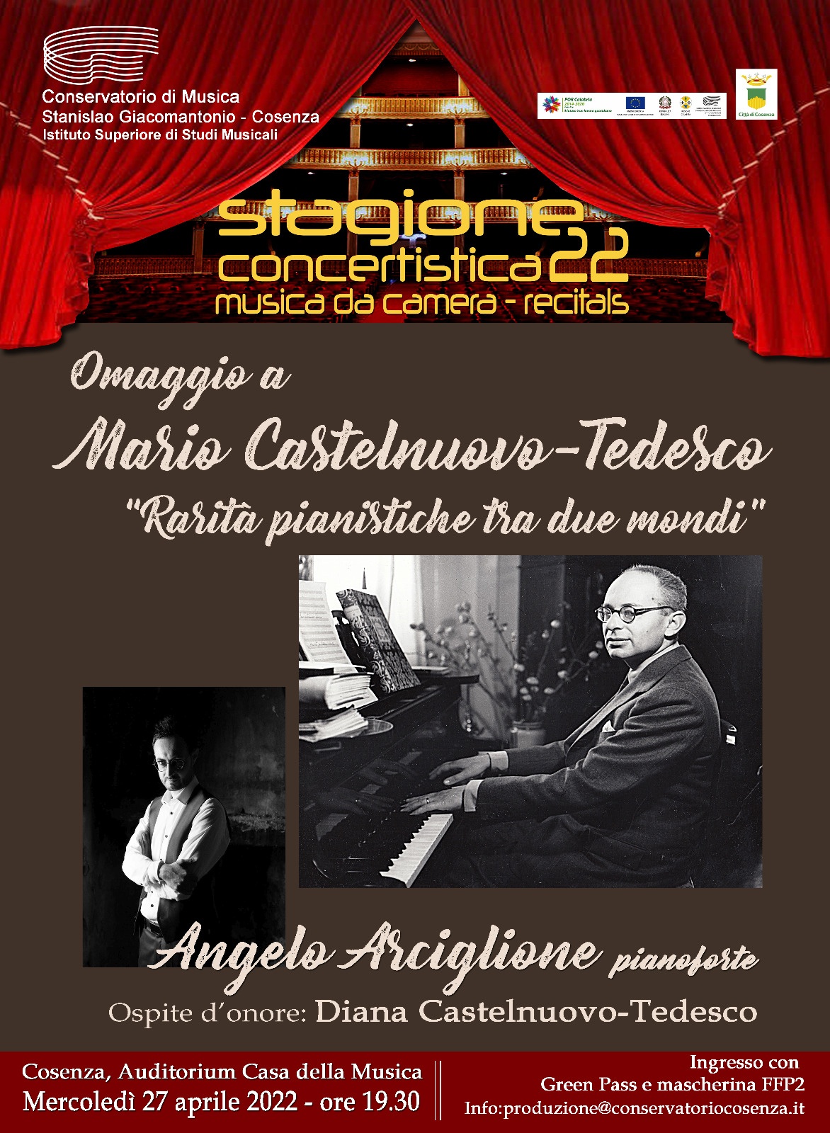 Continua la stagione concertistica del Conservatorio di Cosenza