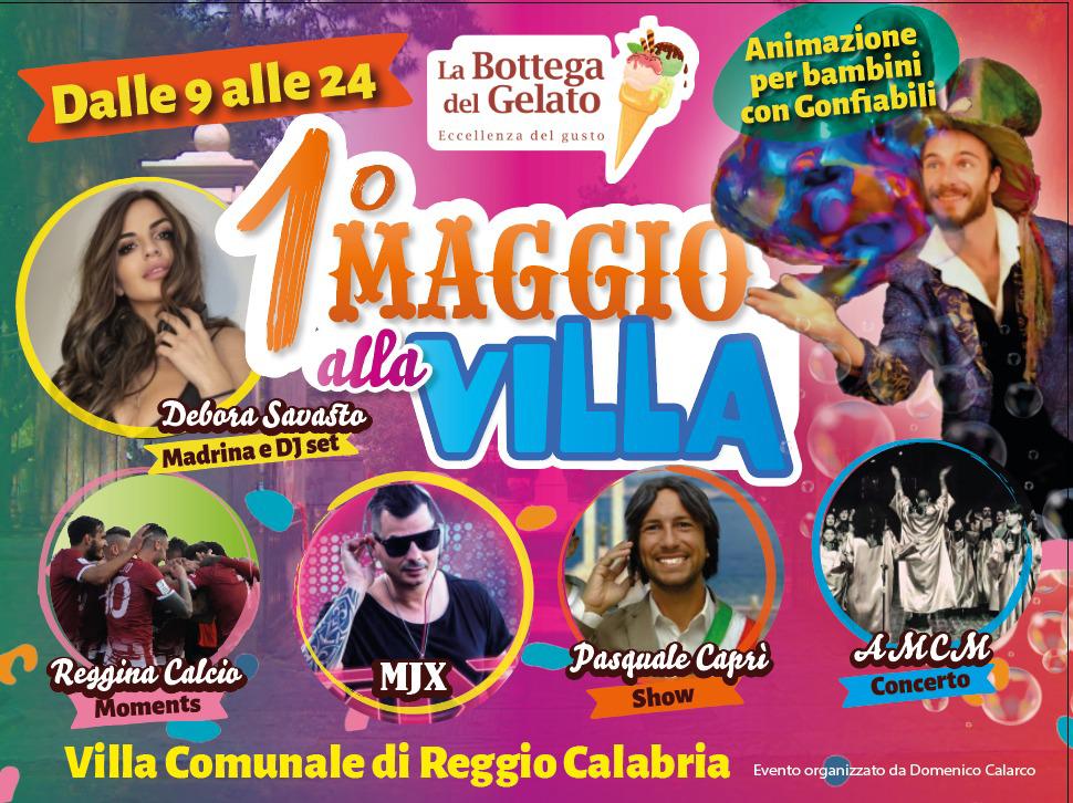 Reggio Calabria – Giornata di festa l’1 maggio presso la Villa Comunale