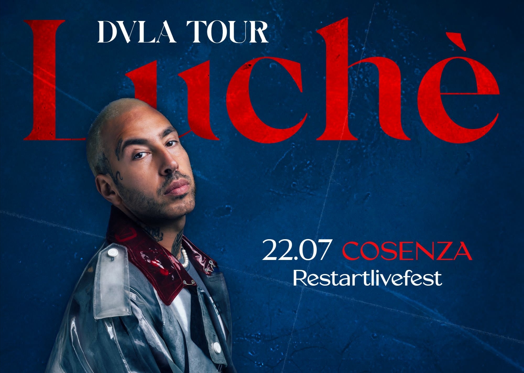 Cosenza – Luchè il 22 Luglio al “Restartlivefest”