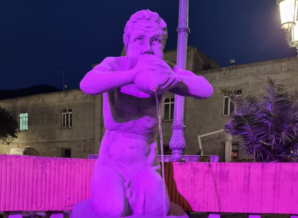 Molochio (RC)- Intervento di restauro sulle fontane dei “Pupi Camillo e Bernardo”