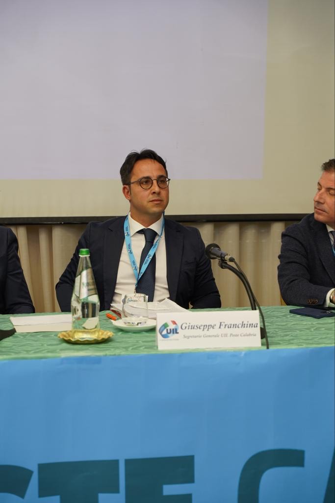 Concluso il XVIII congresso della UILPOSTE Calabria, Giuseppe Franchina riconfermato Segretario Generale