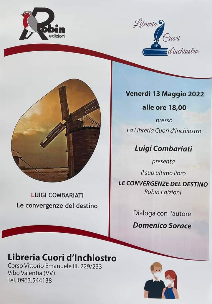 Vibo Valentia, presentazione del libro  “Le convergenze del destino”