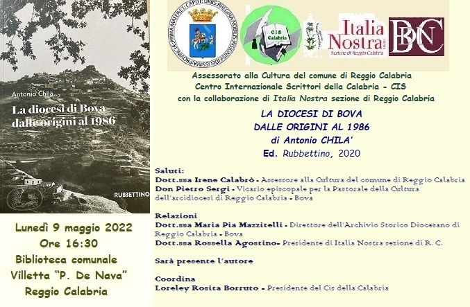 Reggio Calabria – Presentazione del volume “La Diocesi di Bova. Dalle origini al 1986”