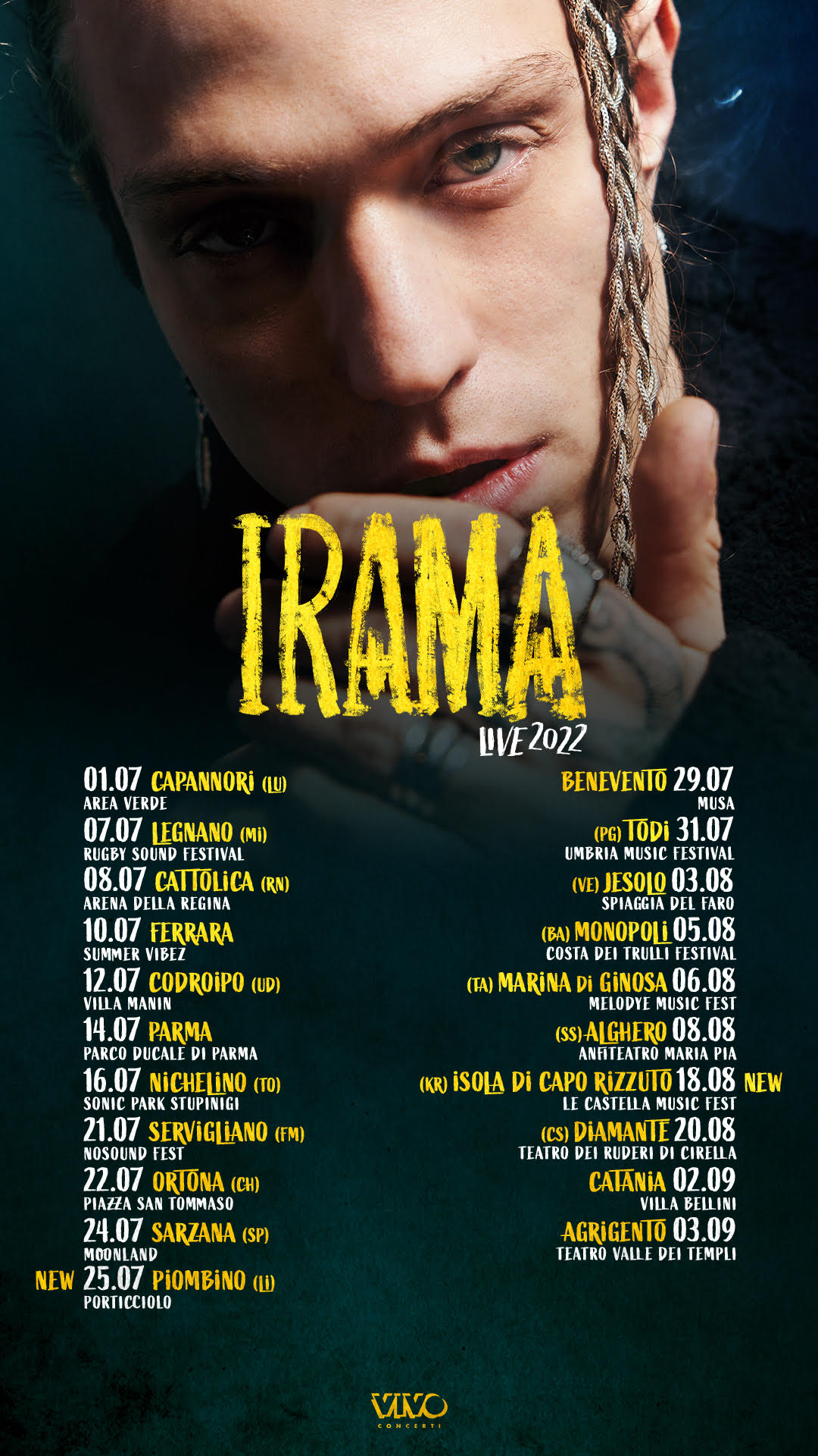 Le Castella Music Fest, il 18 agosto il concerto di Irama