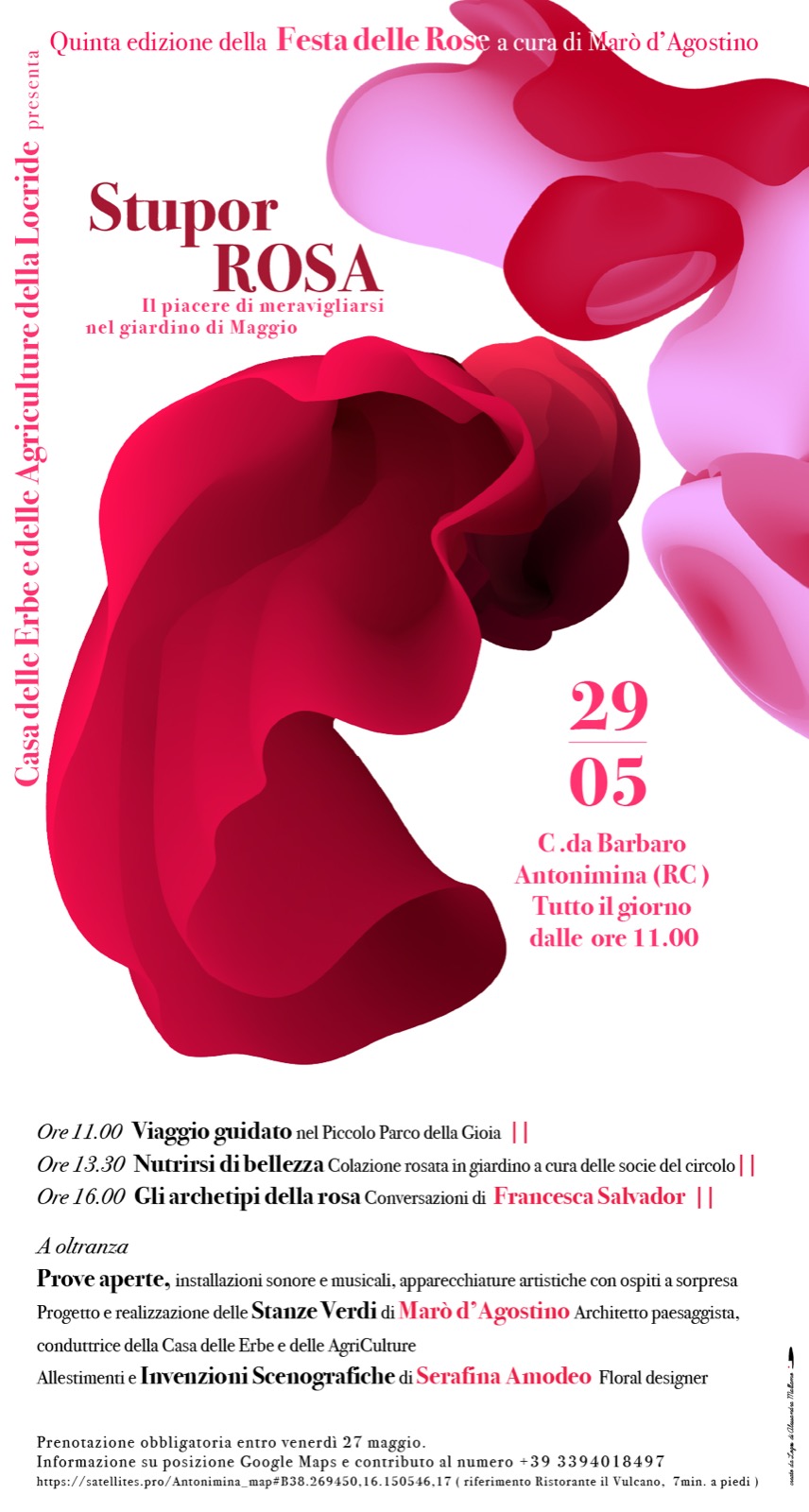 Antonimina (RC) – Alla Casa delle Erbe e delle Agricolture, la quinta edizione della Festa delle Rose