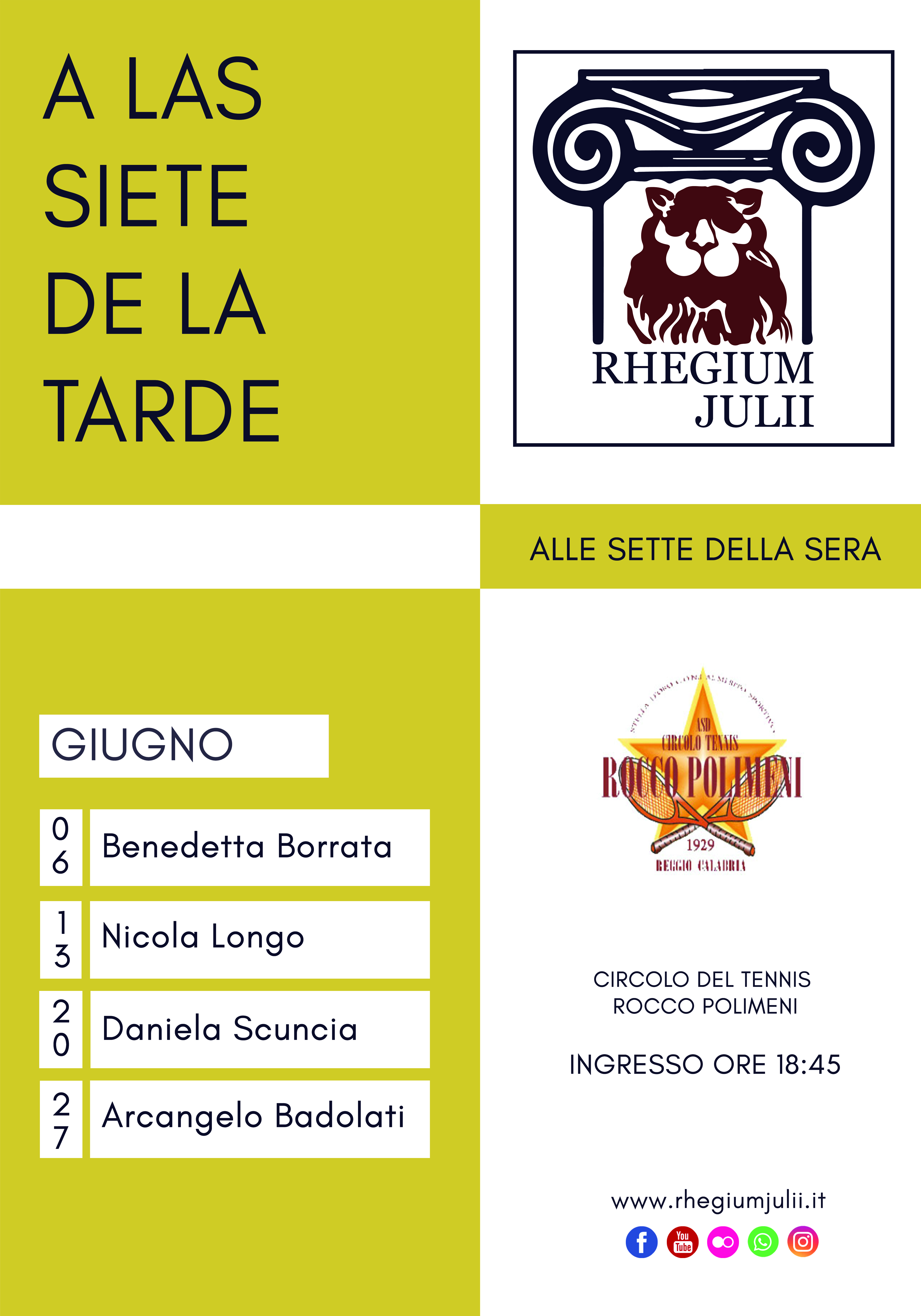 Riparte la stagione estiva del Rhegium Julii