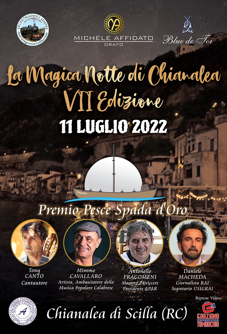 La Magica Notte di Chianalea, Premio Pesce Spada d’Oro, edizione 2022
