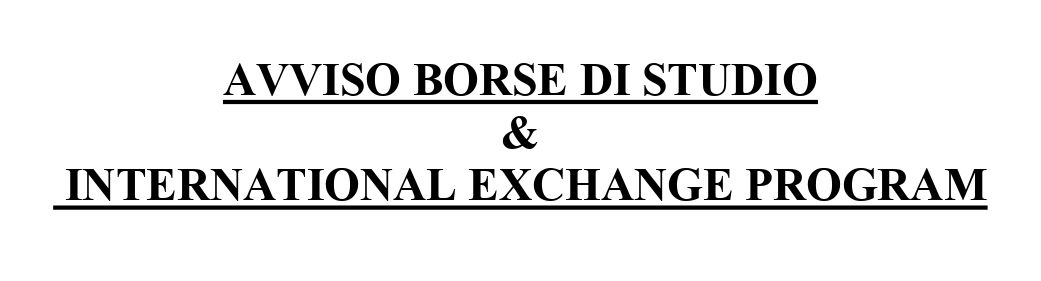 Vibo Valentia – Borse di studio per la Filitalia International & foundation