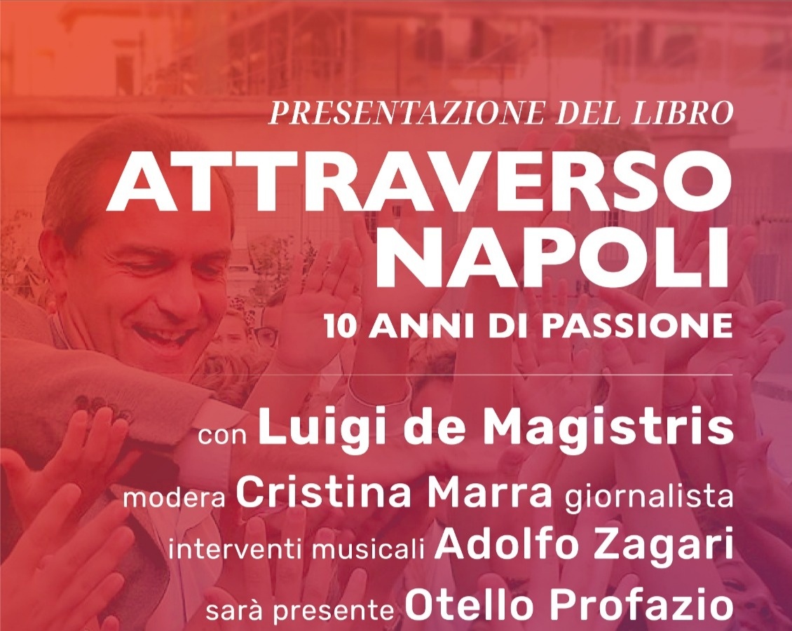 Reggio Calabria – Luigi de Magistris presenta il suo nuovo libro “Attraverso Napoli”