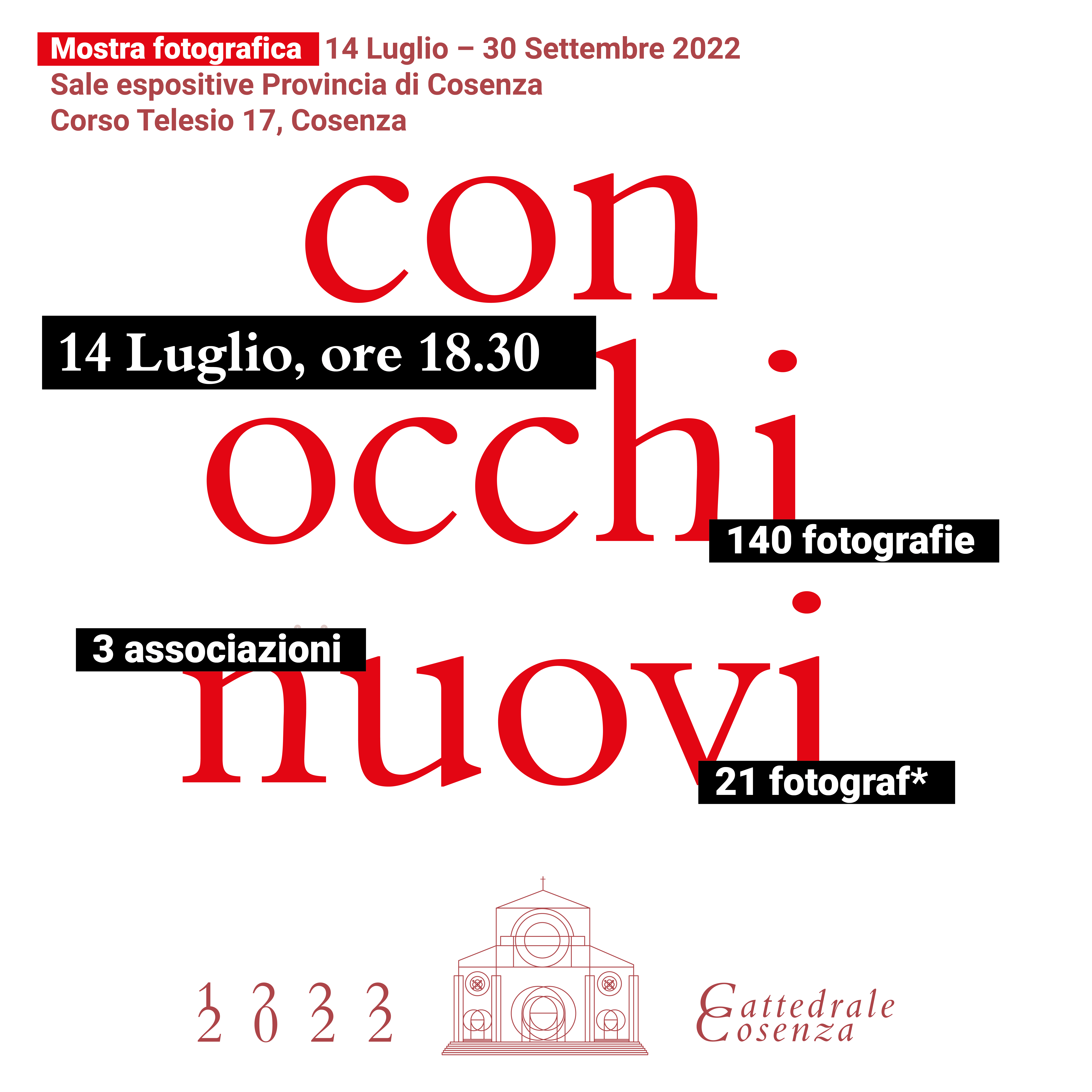 Cosenza – Inaugurazione mostra fotografica “Con occhi nuovi. Fotografare e capire”