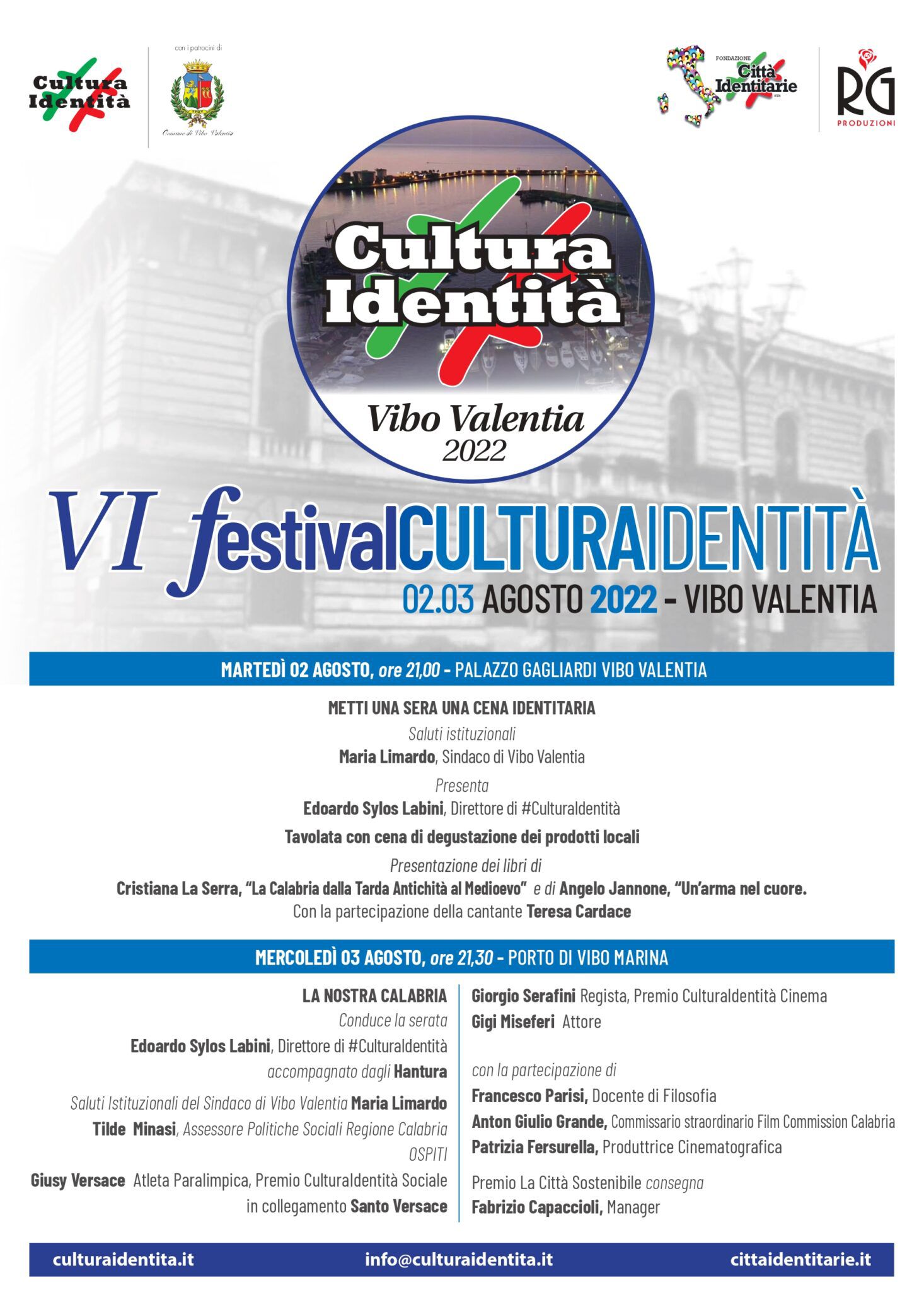 A Vibo Valentia la VI edizione del Festival di CulturaIdentità