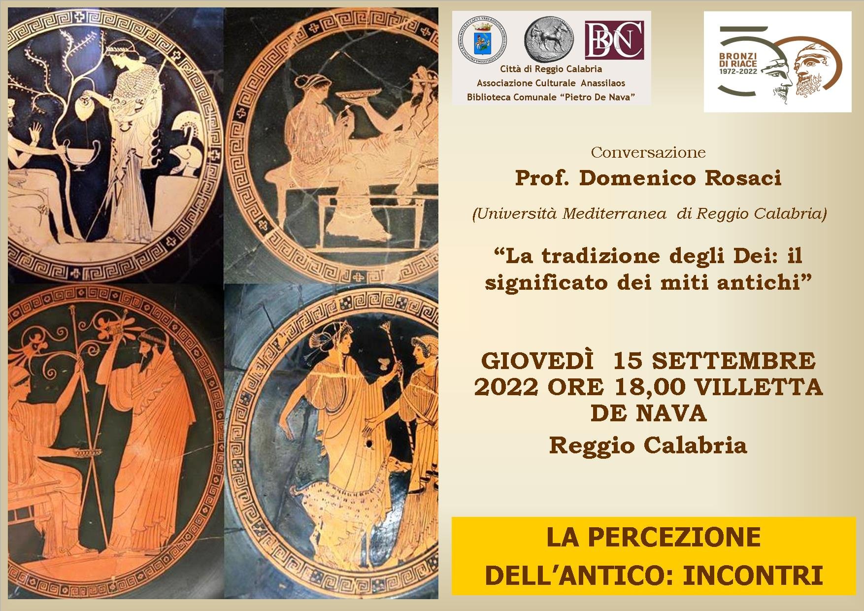 Reggio Calabria – Incontro dal tema “La Tradizione degli Dèi: il significato dei miti antichi”