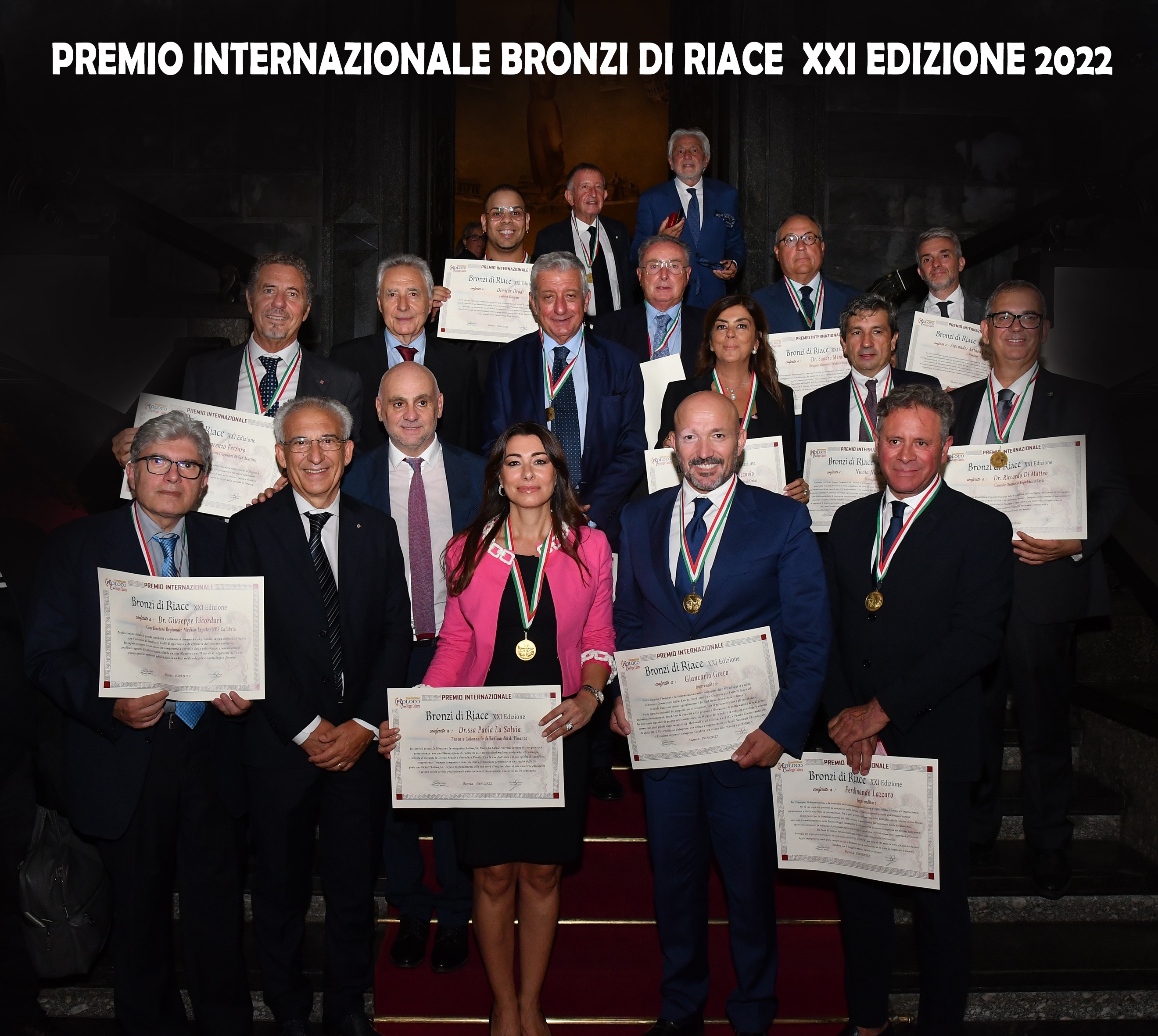 XXI Edizione del Premio Internazionale dedicato ai Bronzi di Riace: i nomi dei premiati