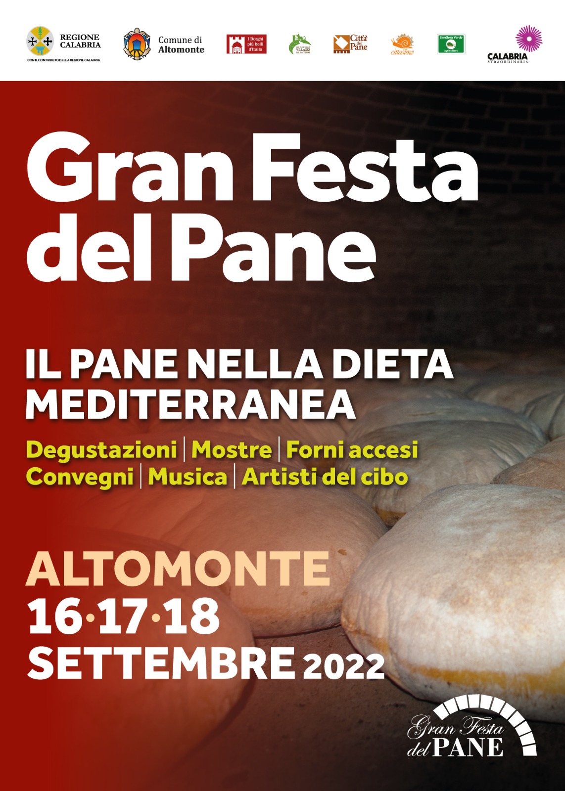 Ad Altomonte parte la Gran festa del pane venerdì 16 settembre