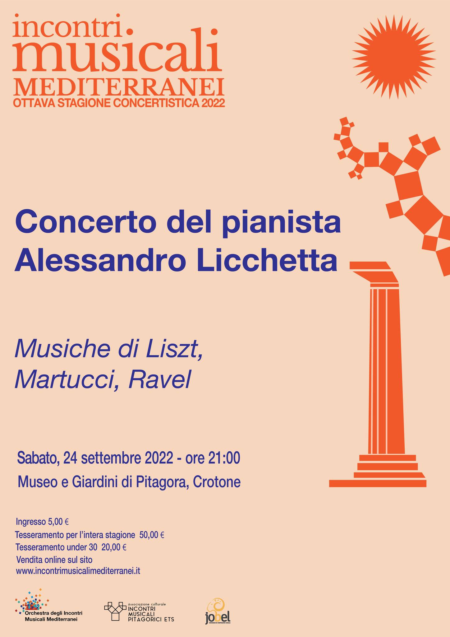 Crotone – Al Museo di Pitagora sarà protagonista il pianista leccese Alessandro Licchetta