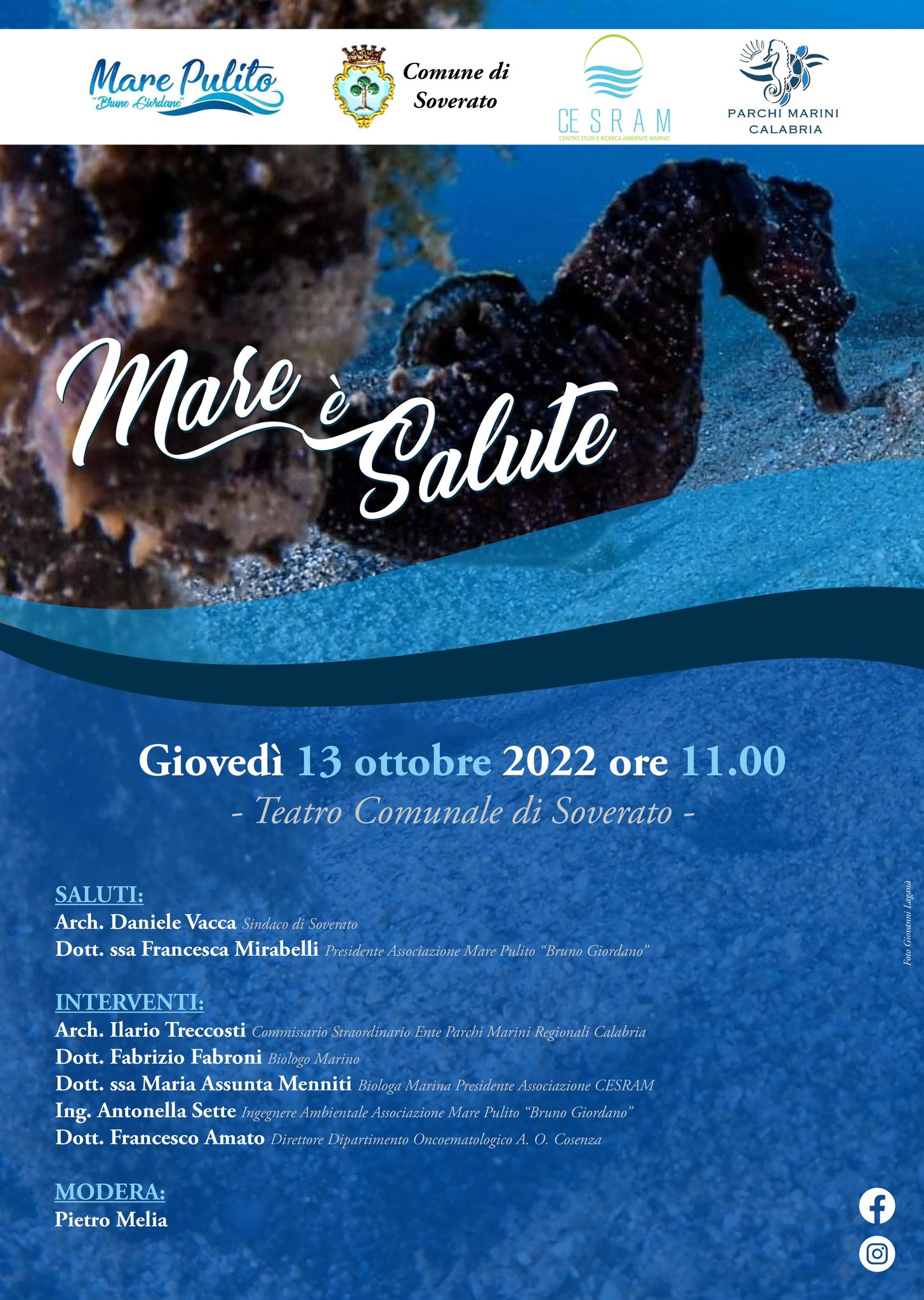 A Soverato l’associazione Mare Pulito “Bruno Giordano” organizza convegno su “Mare è salute”