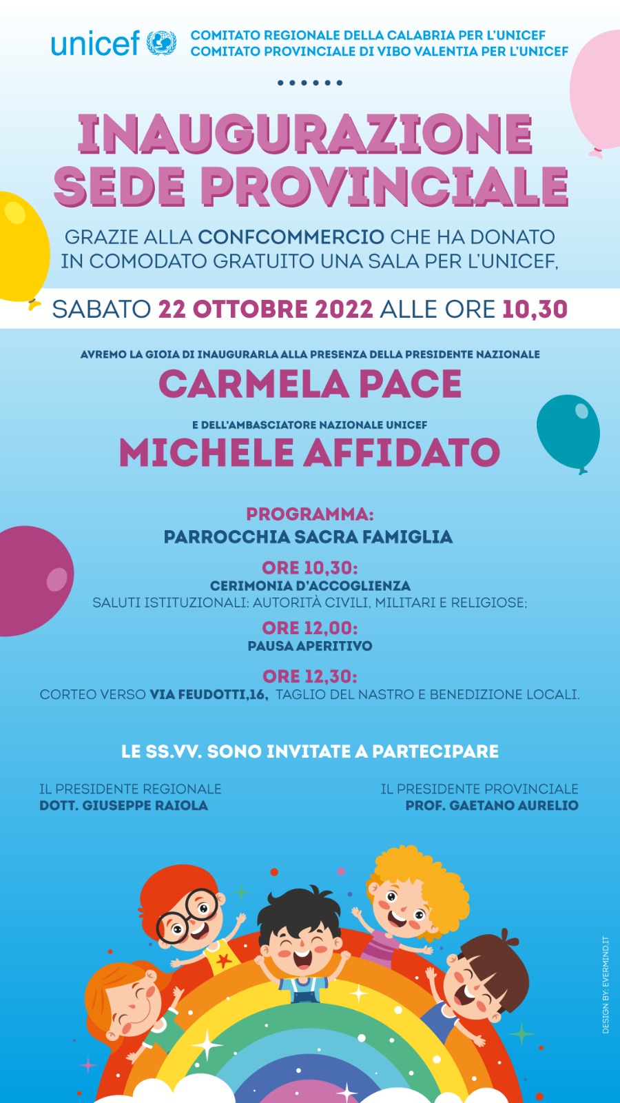 Unicef Calabria, la presidente nazionale Carmela Pace a Crotone e Vibo per inaugurare le sedi dei comitati provinciali