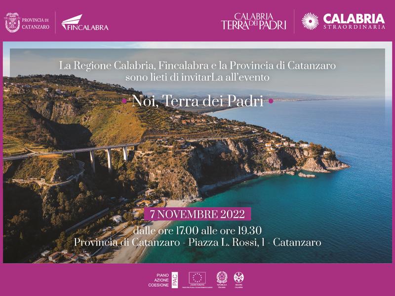 Il tour di “Calabria Terra dei Padri” arriva a Catanzaro e Reggio Calabria