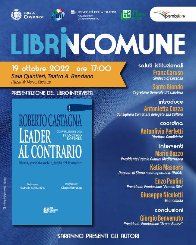 Cosenza – Riprende la rassegna “Libri in Comune”