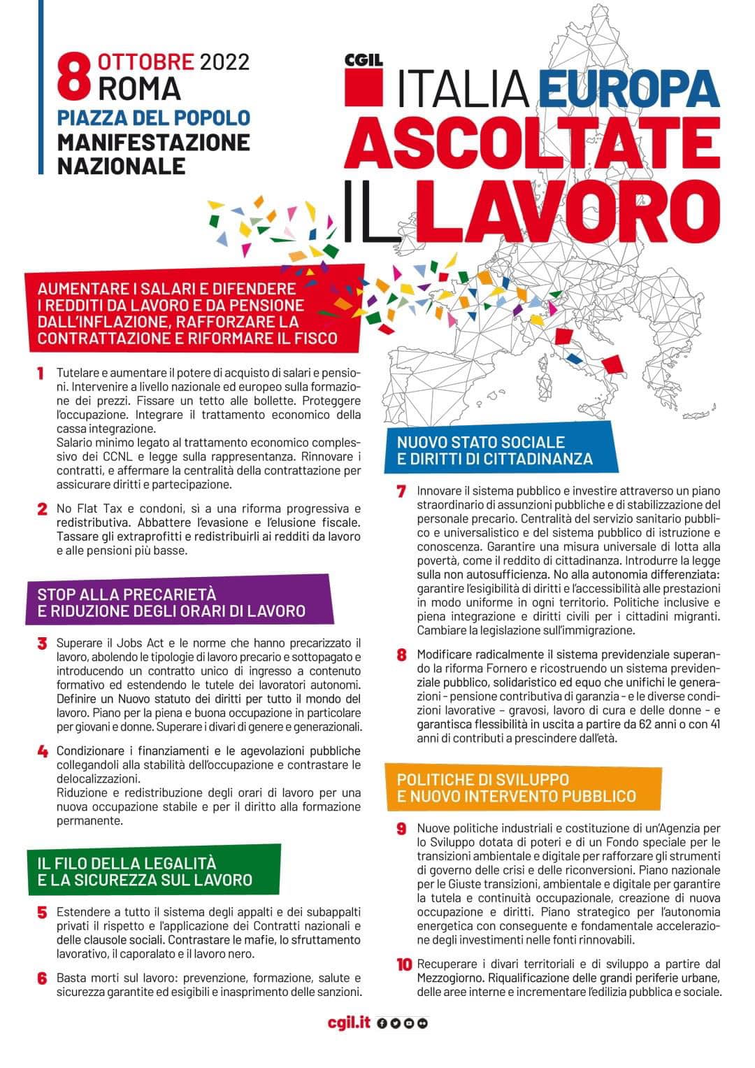 Verso la piazza di Roma. Sposato: «Le Regioni si dotino di un piano anticrisi, rischio conflitto sociale»