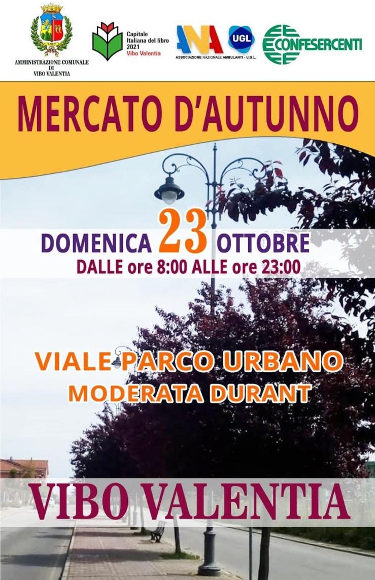 Vibo Valentia, domenica il Mercatino autunnale