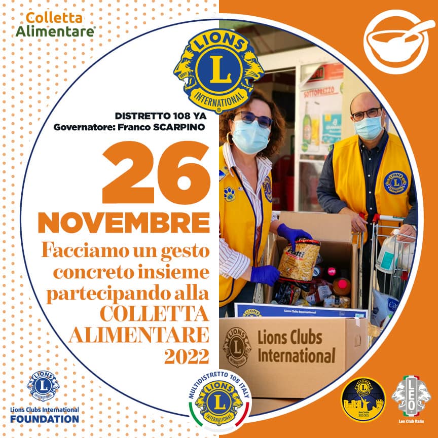 I Lions Club di Reggio Calabria e Villa San Giovanni al fianco del Banco Alimentare