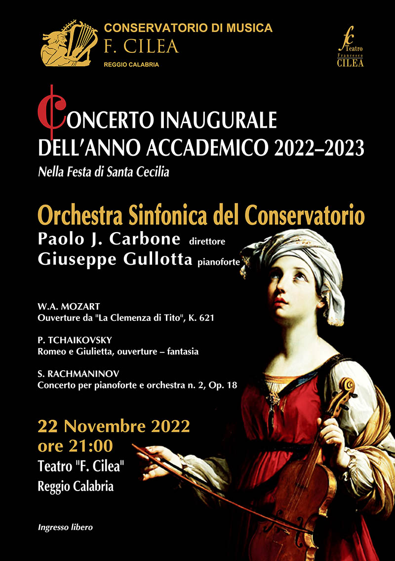 Reggio Calabria – Concerto inaugurale dell’Anno Accademico del Conservatorio “Cilea”