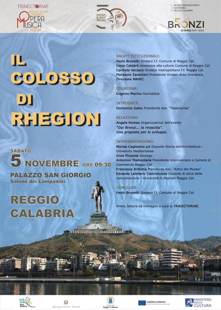 Reggio Calabria, a Palazzo San Giorgio il convegno “Il Colosso di Rhegion”