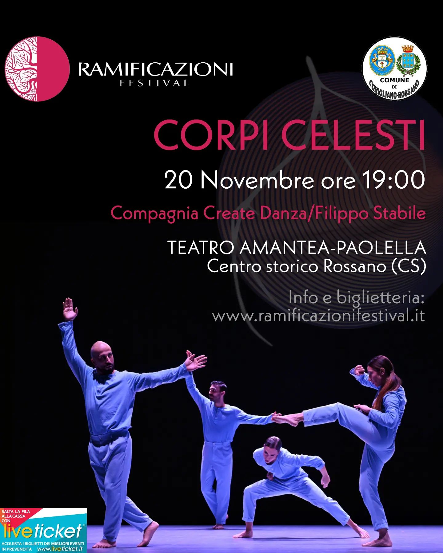 Danza d’autore, parte da Corigliano Rossano il “Ramificazioni festival”