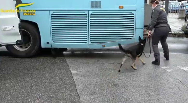 10 chili di droga dalla Calabria alla Sicilia in traghetto: sequestrati cocaina e hashish