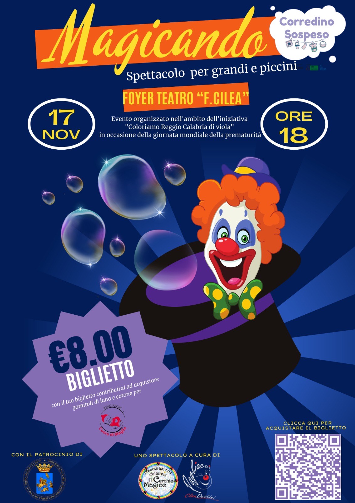 Reggio Calabria – Al Teatro Cilea lo spettacolo per grandi e piccini “Magicando”