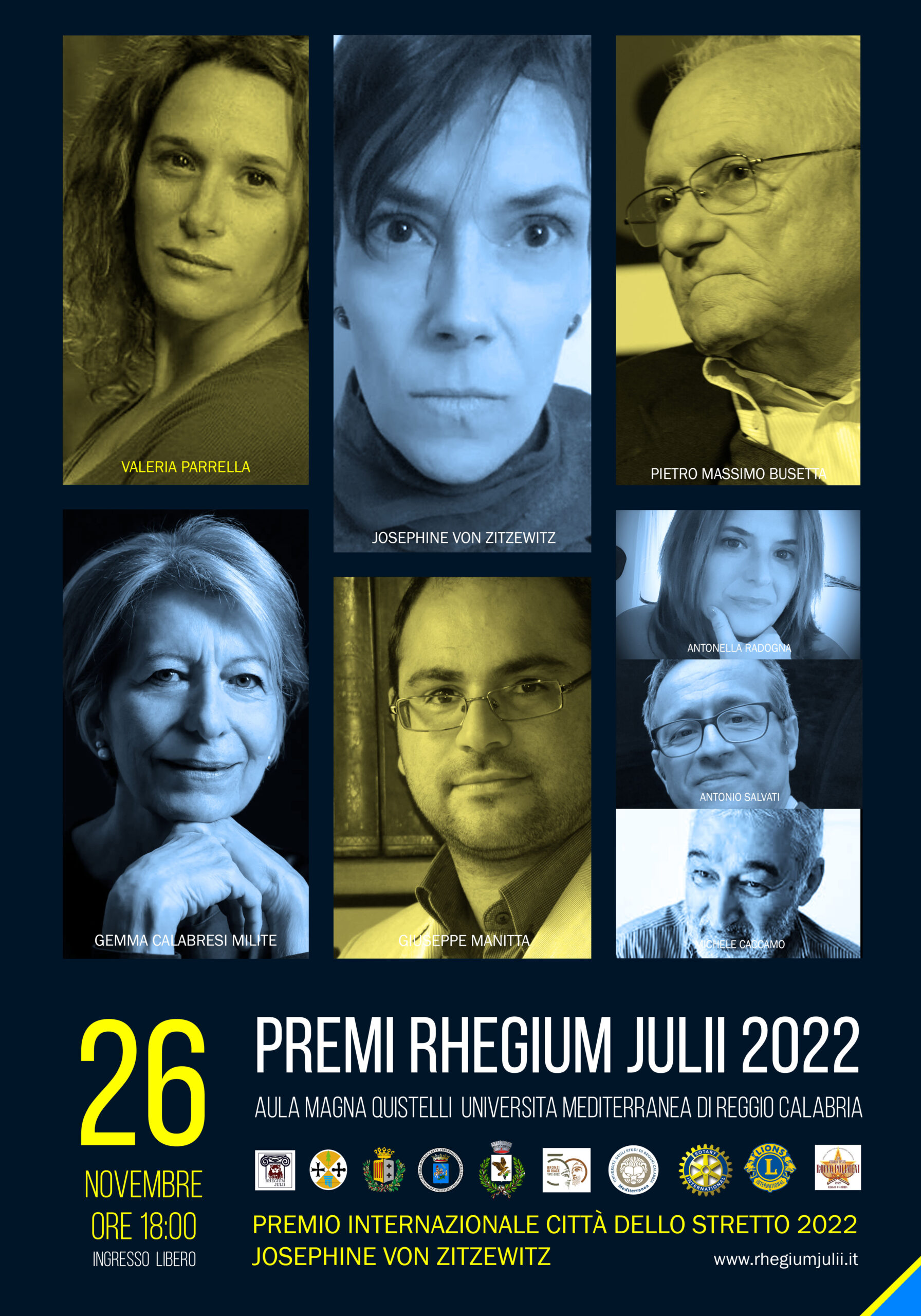 Reggio Calabria – Premio Rhegium Julii: appuntamento il 26 novembre