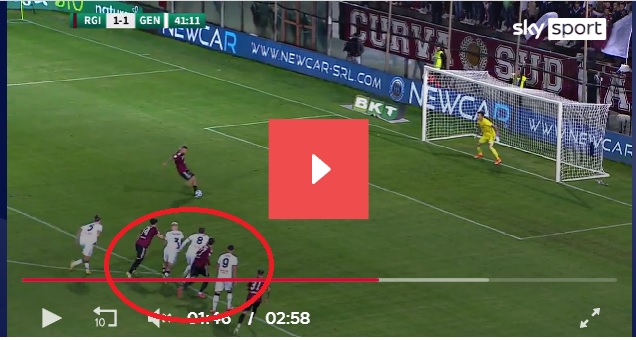 Reggina-Genoa, Var in giornata no: il rigore di Menez era da ripetere