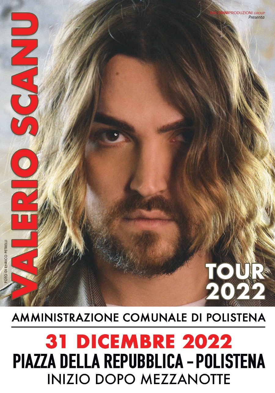 Ritorna a Polistena il Capodanno in piazza con il concerto di Valerio Scanu