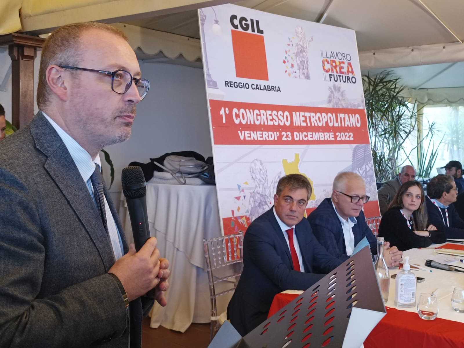 Congresso Cgil, gli auguri di buon lavoro di Versace al neosegretario Pititto: “Con serietà e passione al fianco dei lavoratori”