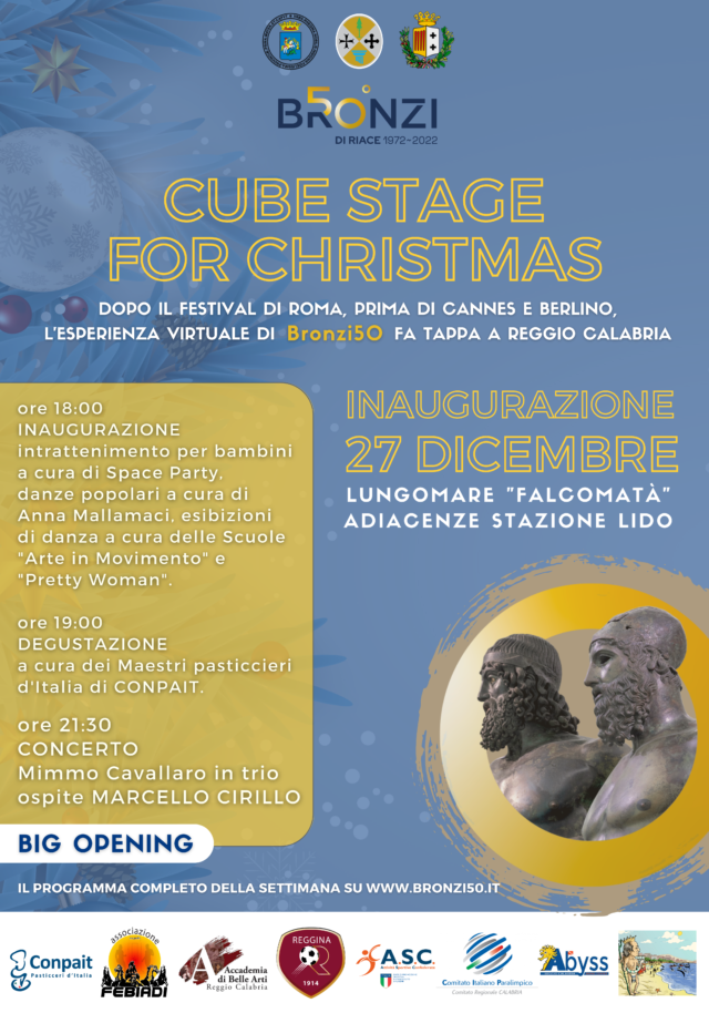 Reggio Calabria – Grande fermento per l’inaugurazione del “Cube Stage For Christmas”