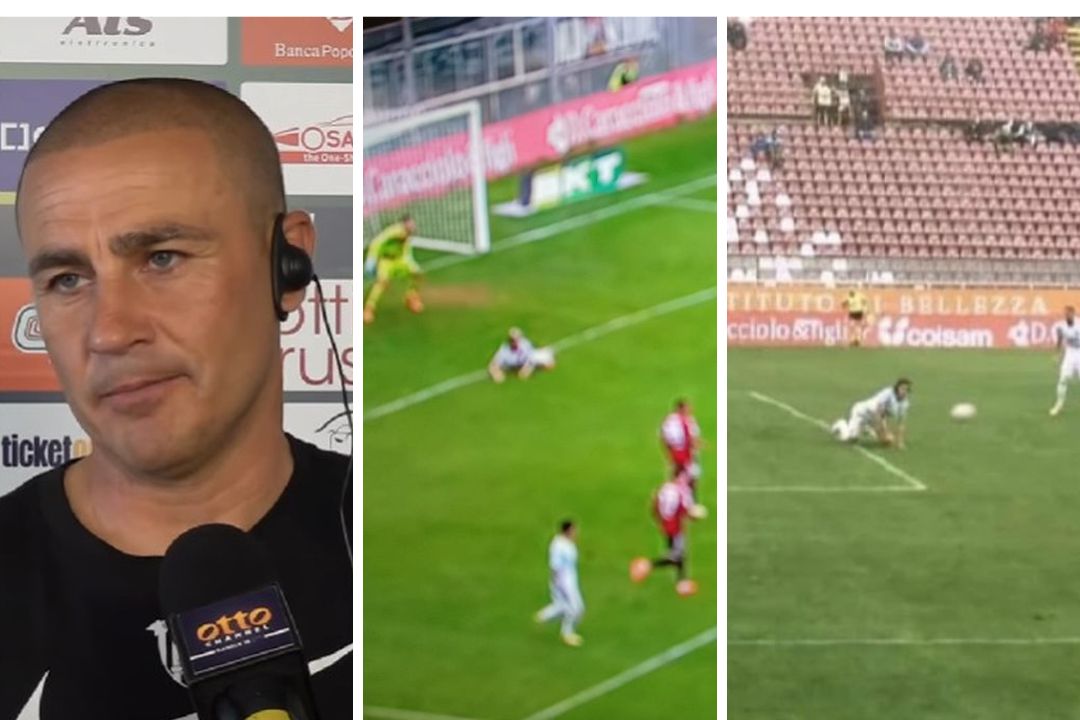Cannavaro torna sul gol contestato di Benevento-Reggina: “Il mio giocatore non fa volume”