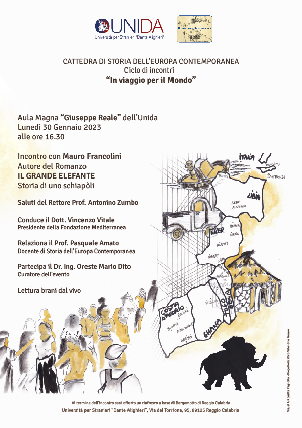 Reggio Calabria – All’Università per Stranieri si apre un nuovo ciclo con Mauro Francolini