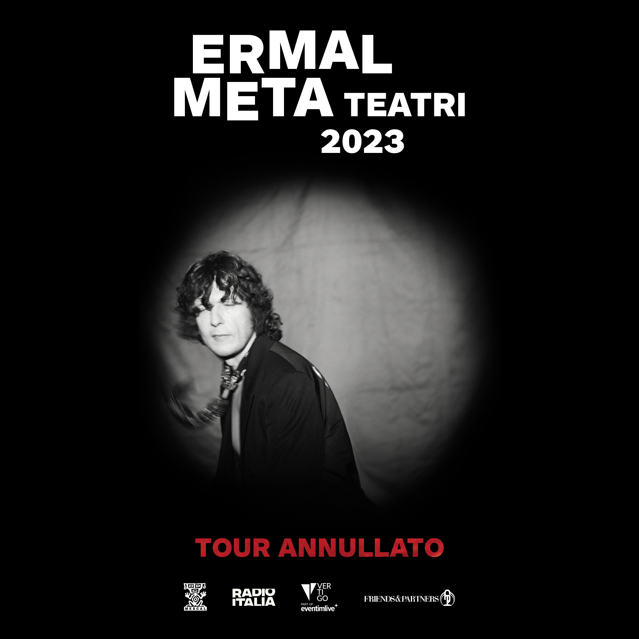 Annullato il tour di Ermal Meta, anche la data in Calabria