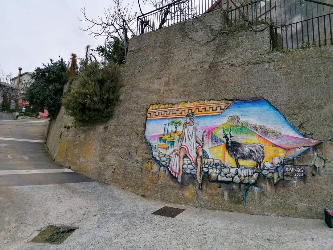 A Roccaforte del Greco un murales sulla tradizione grecanica (FOTO)