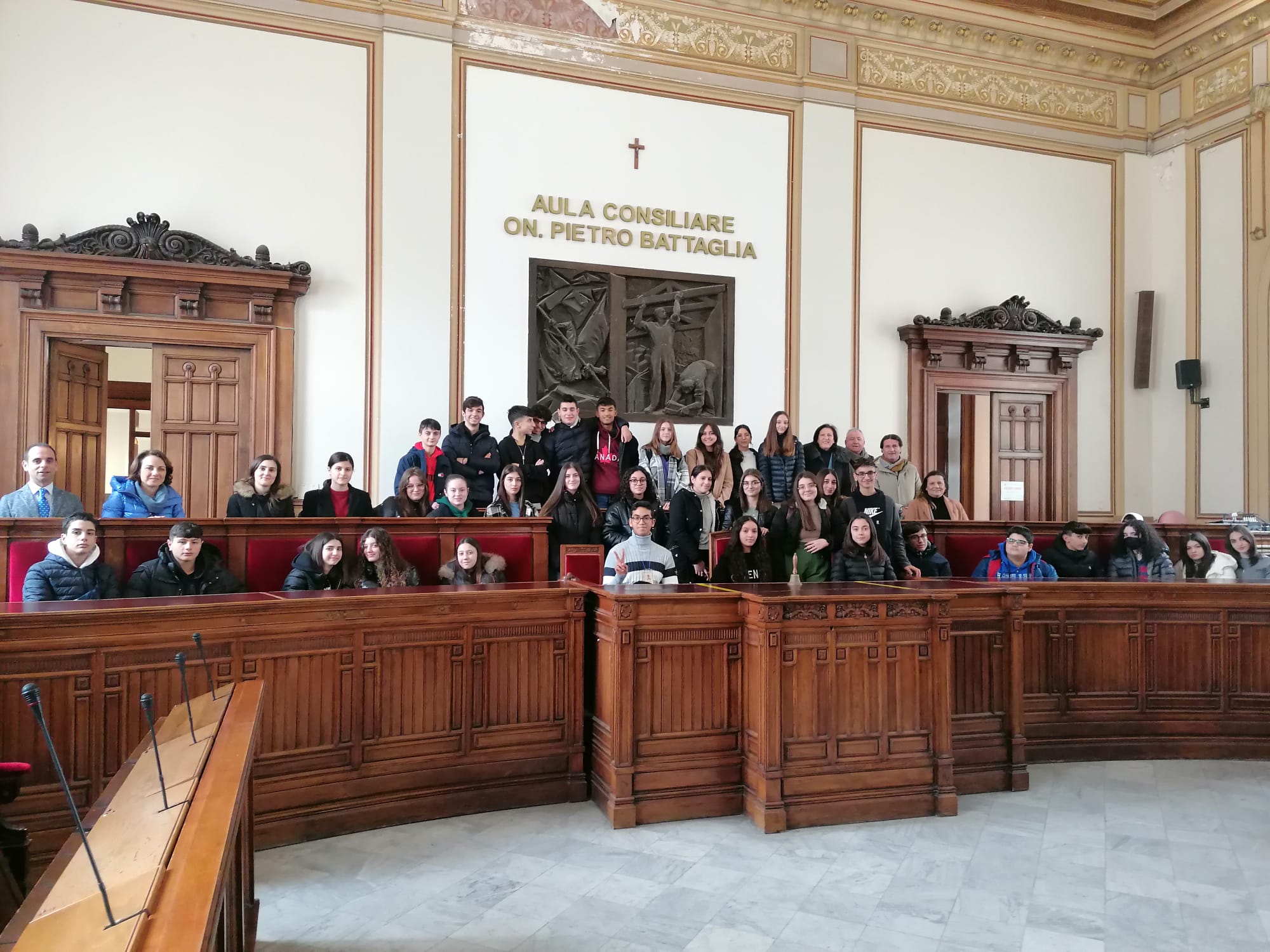 Reggio Calabria – I ragazzi e le ragazze del liceo “Da Vinci” in visita a Palazzo San Giorgio