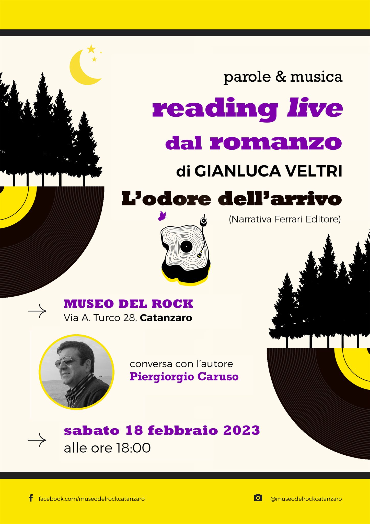 Al Museo del Rock di Catanzaro Gianluca Veltri presenterà il suo ultimo libro