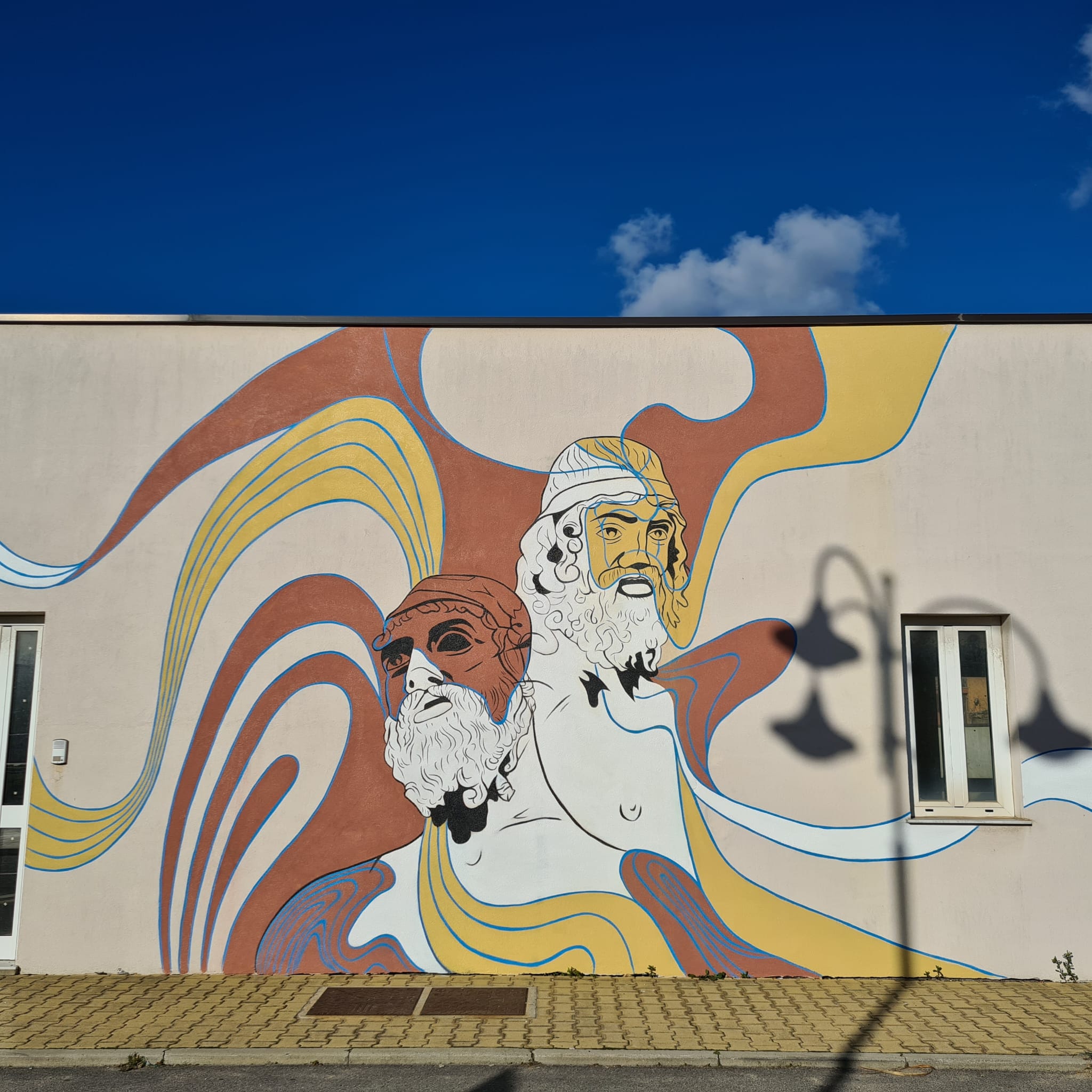 A San Ferdinando un murale dedicato ai Bronzi di Riace