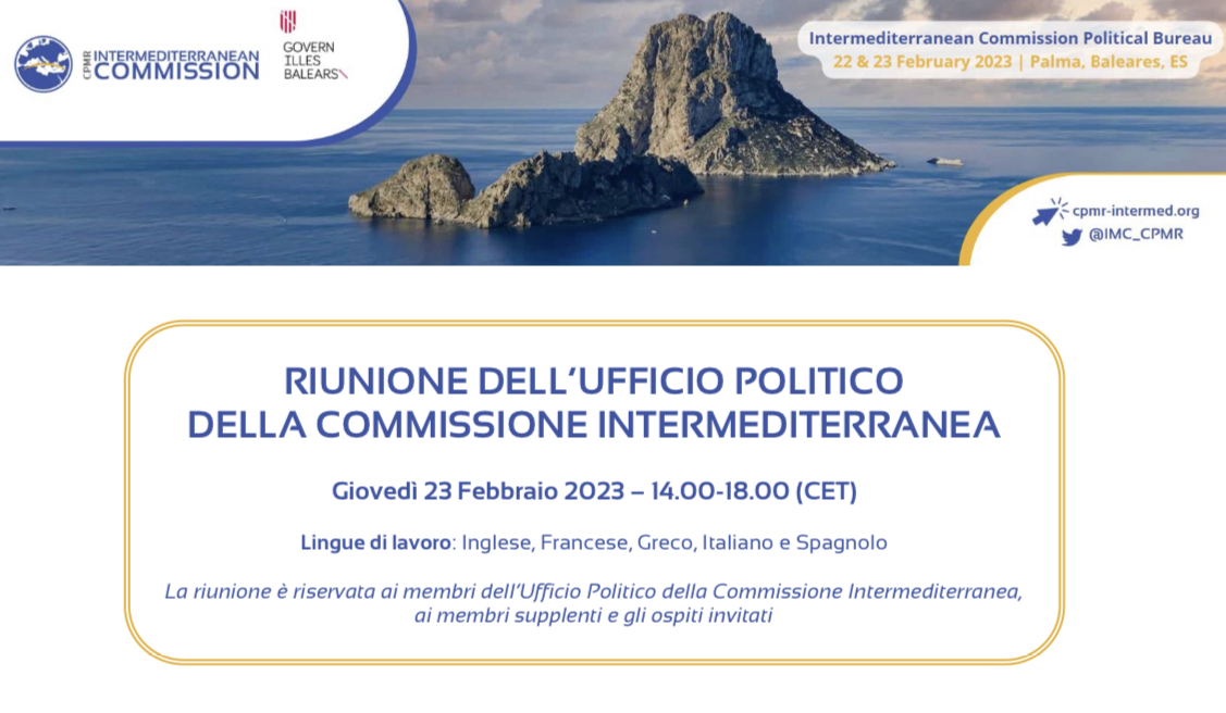 Occhiuto domani a Maiorca per ufficio politico CRPM, “Calabria presente al dibattito internazionale sul futuro dell’Europa e del Mediterraneo”
