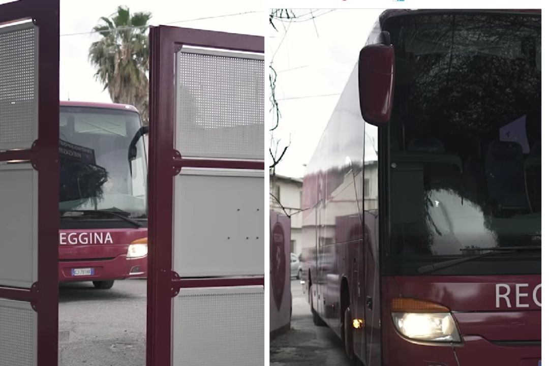 Reggina: il nuovo pullman fa ingresso al Sant’Agata (VIDEO)