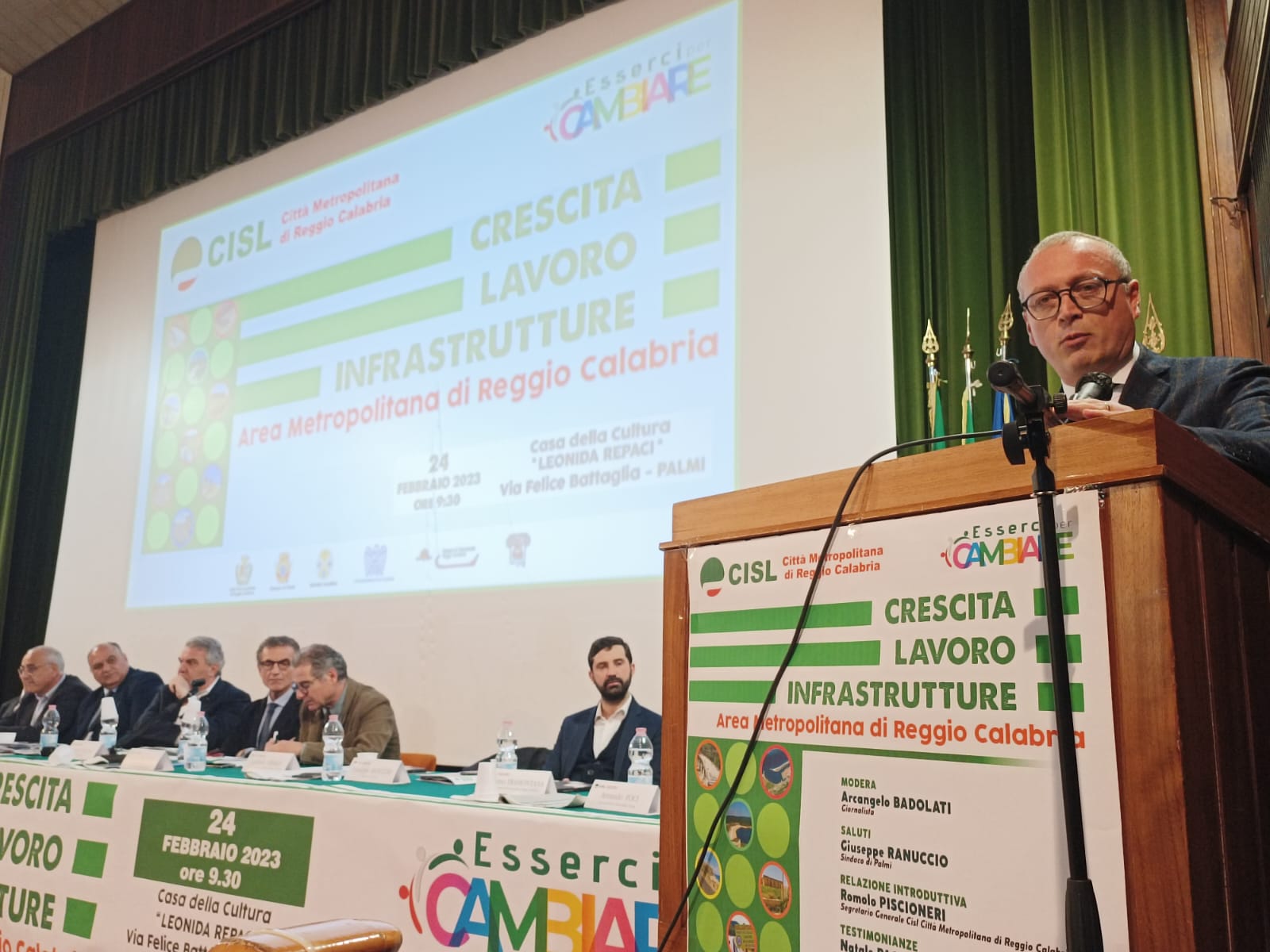 L’appello di Versace al convegno Cisl di Palmi: “Funzioni alla Metrocity, attivazione della Zes, più attenzione a sanità e infrastrutture”